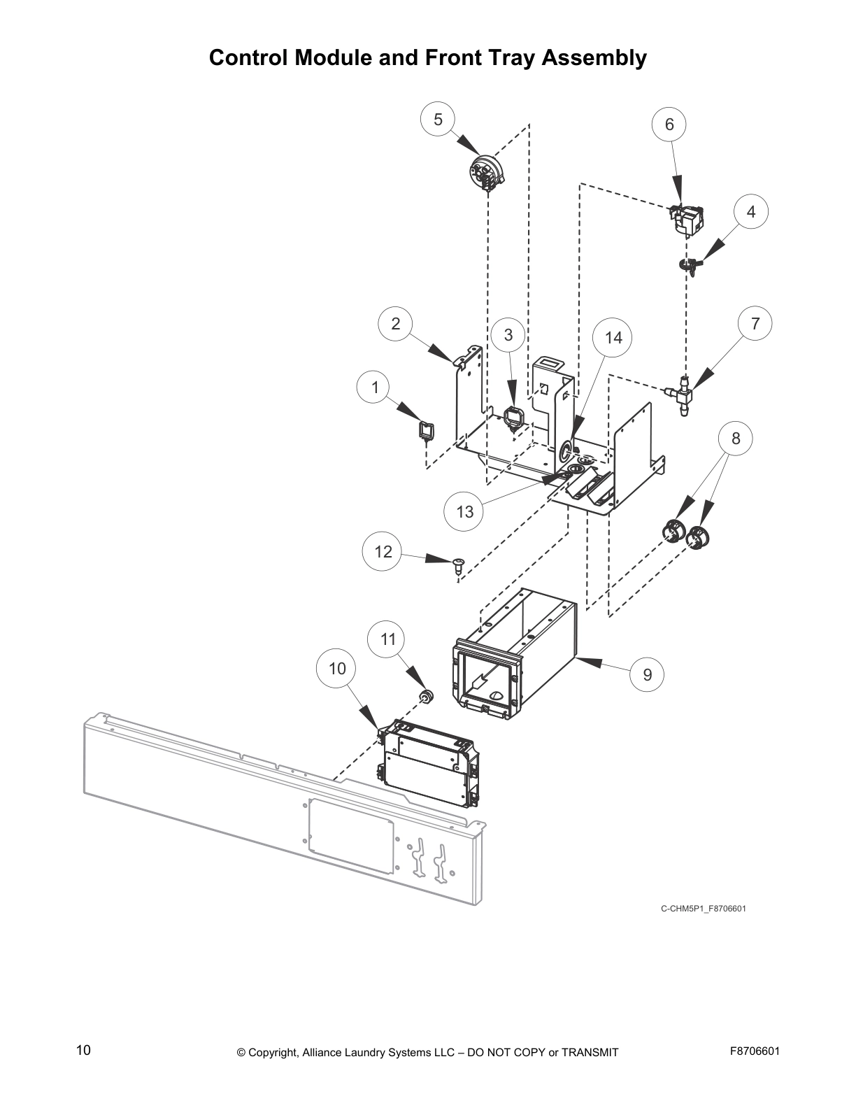 Control Module and Front Tray Assembly