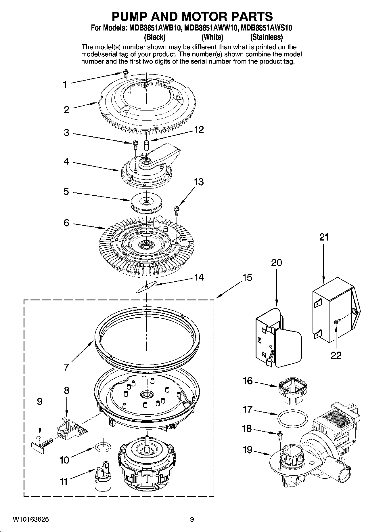 08 - PUMP AND MOTOR PARTS