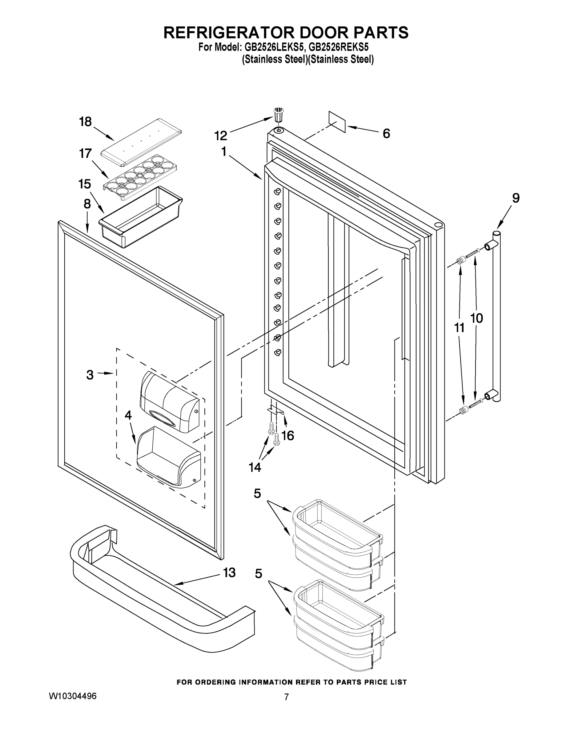 04 - REFRIGERATOR DOOR PARTS