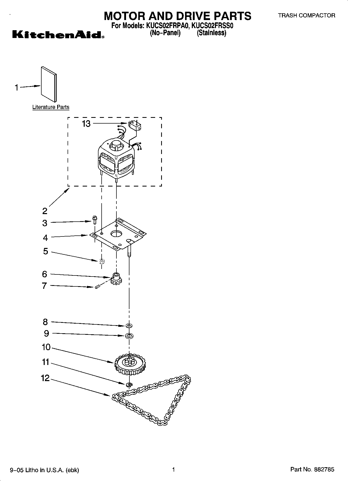 01 - MOTOR AND DRIVE PARTS