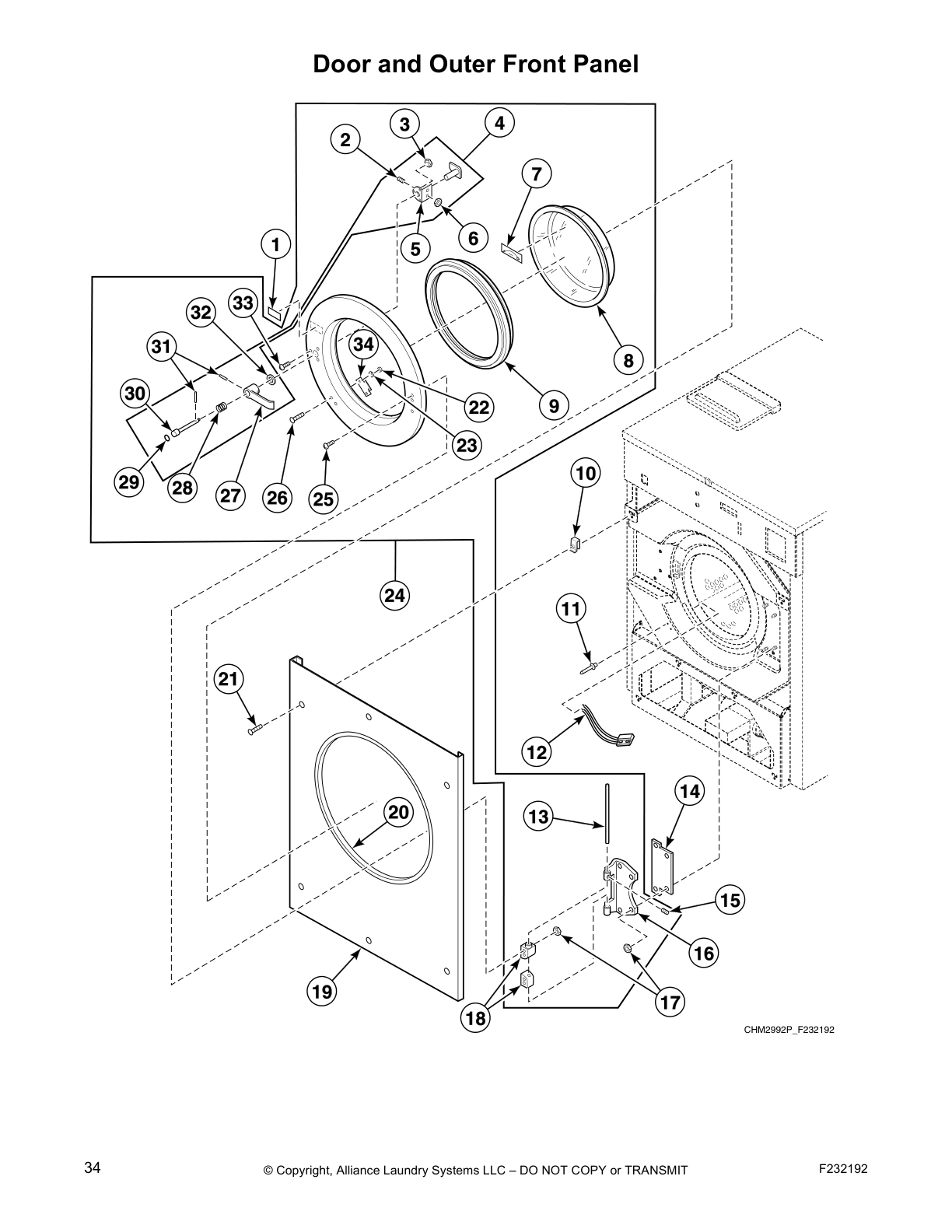 Door and Outer Front Panel