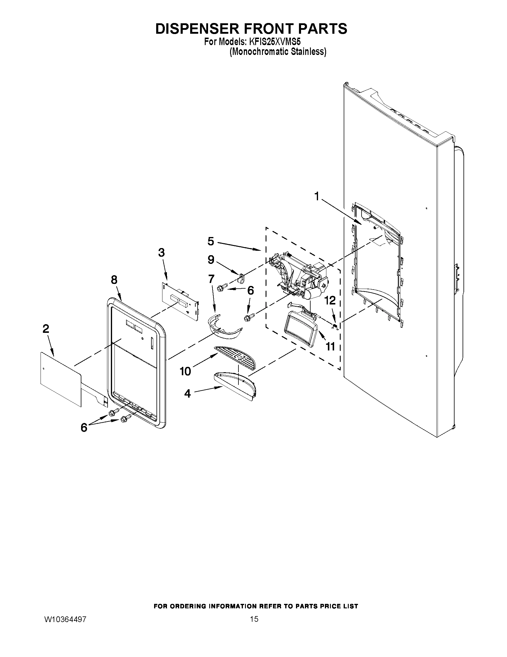 08 - DISPENSER FRONT PARTS