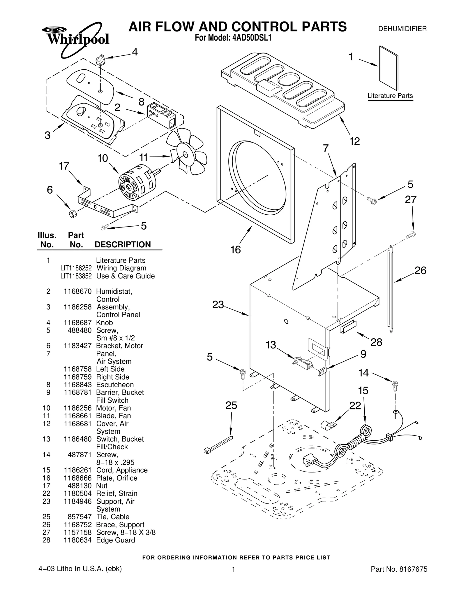 AIR FLOW AND CONTROL PARTS