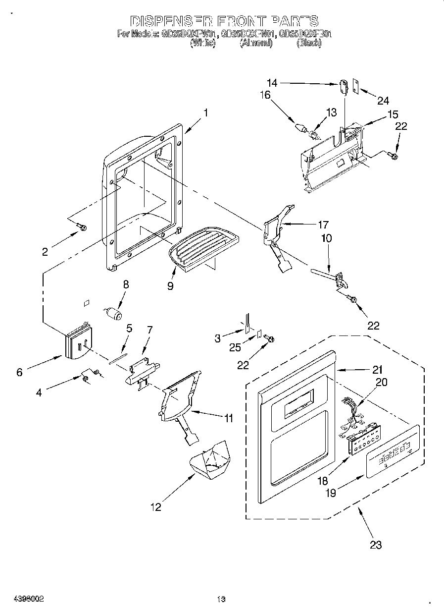 08 - DISPENSER FRONT