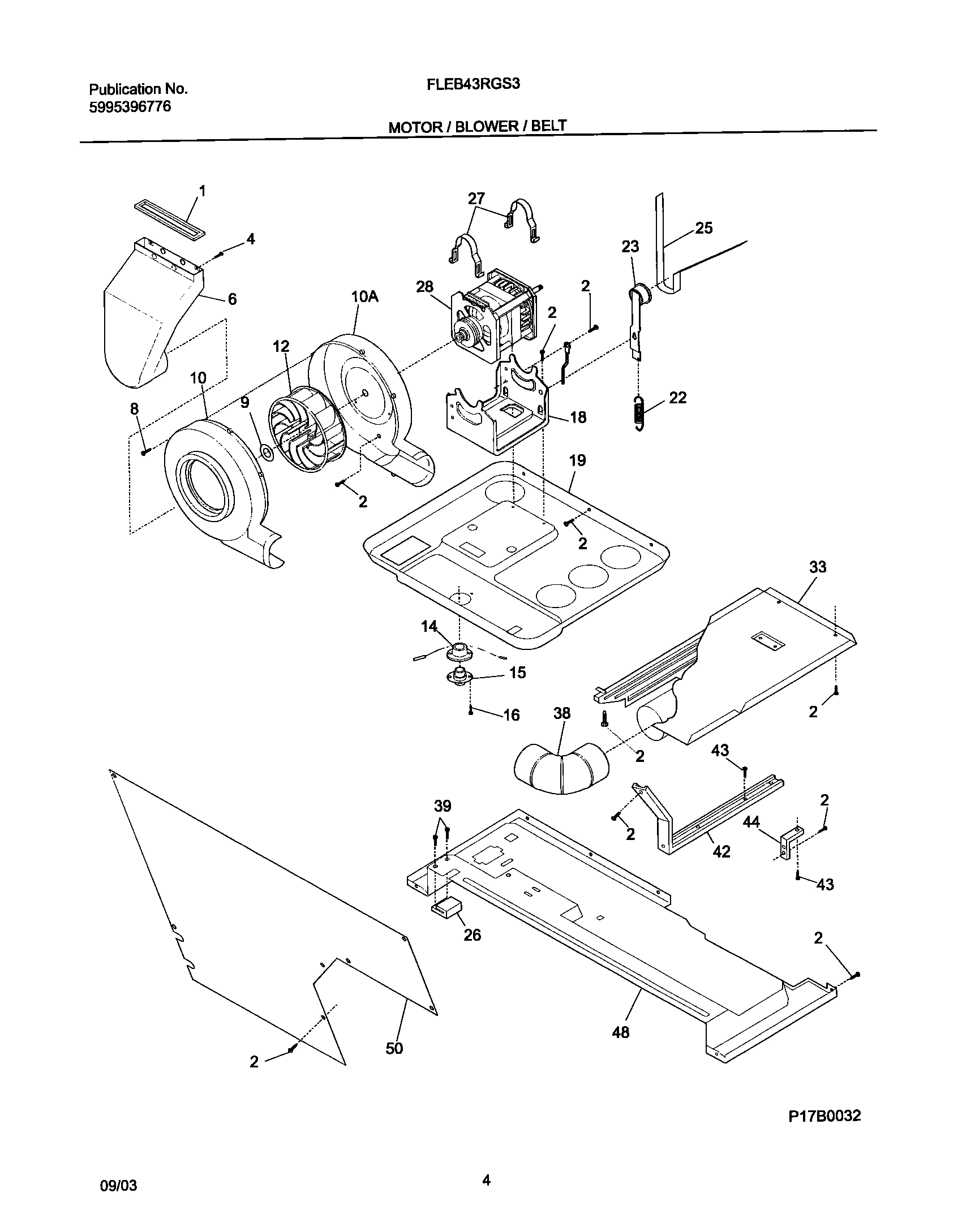 05 - MOTOR/BLOWER/BELT