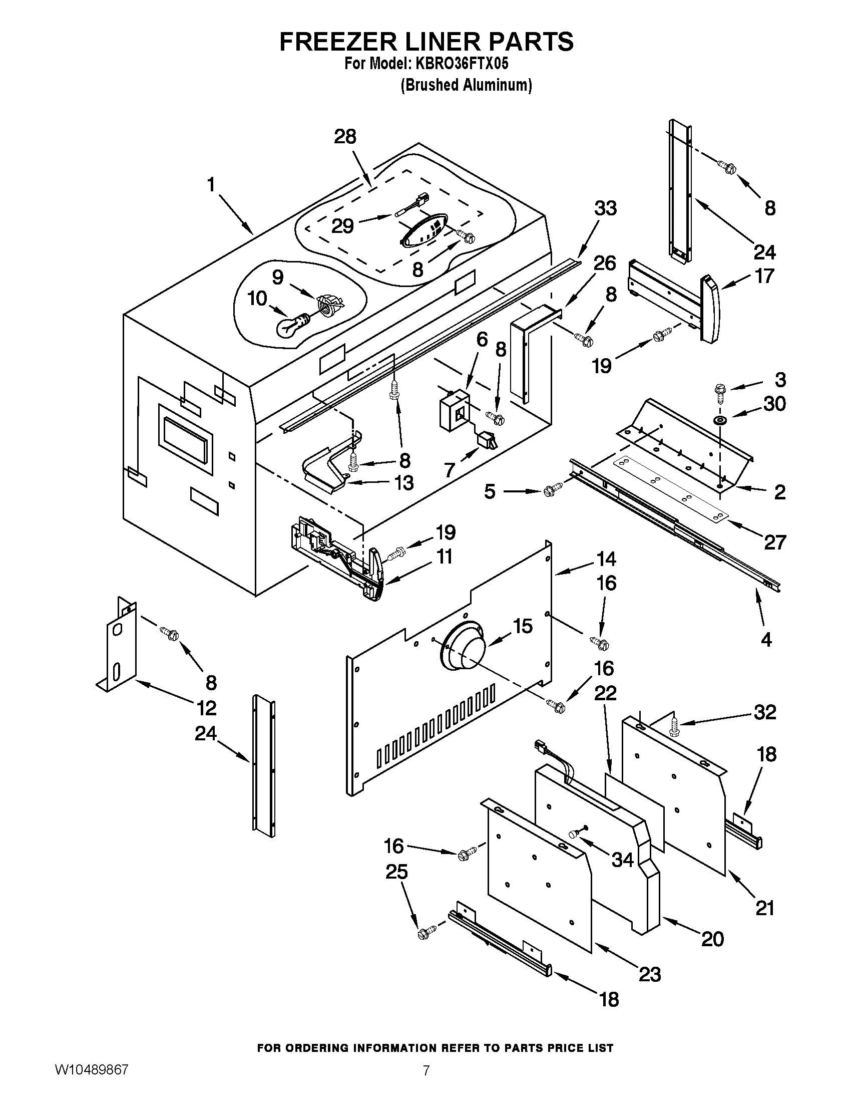 05 - FREEZER LINER PARTS