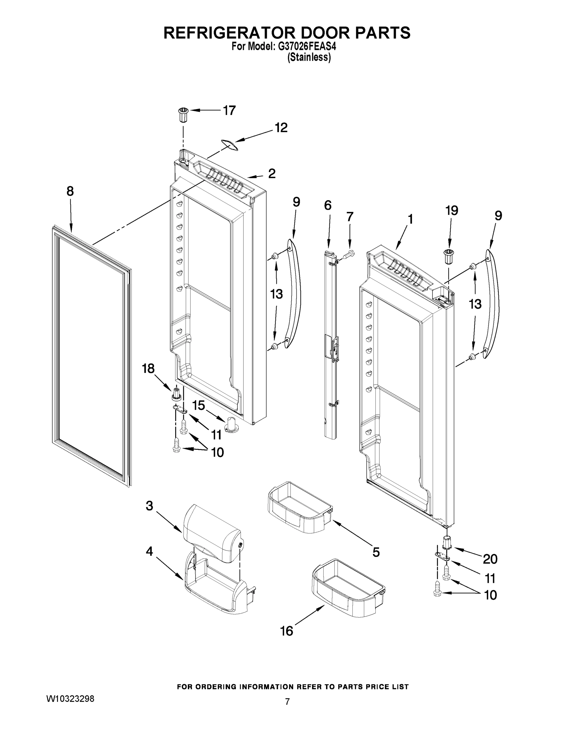 04 - REFRIGERATOR DOOR PARTS