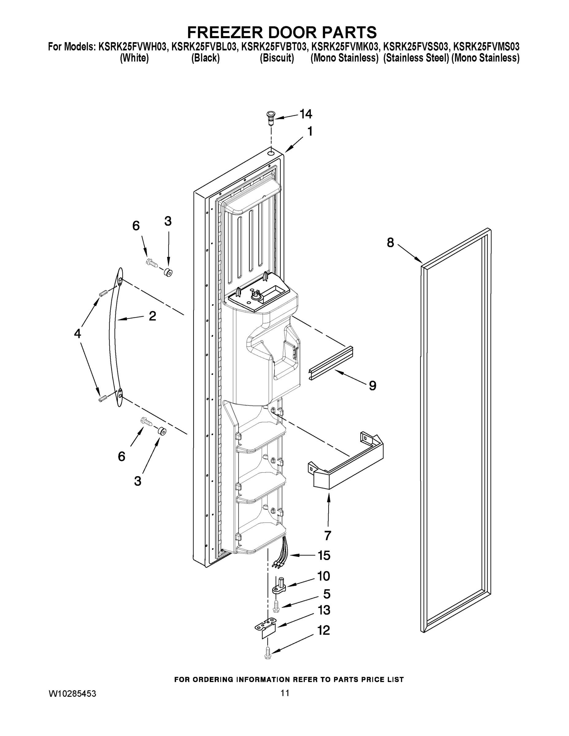 07 - FREEZER DOOR PARTS