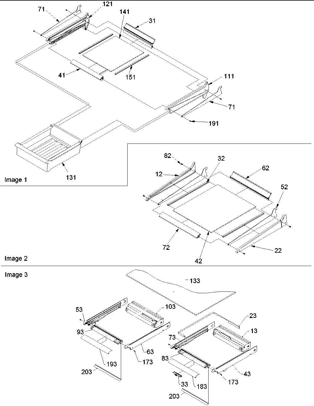 10 - Shelving & Crisper Frame Assy