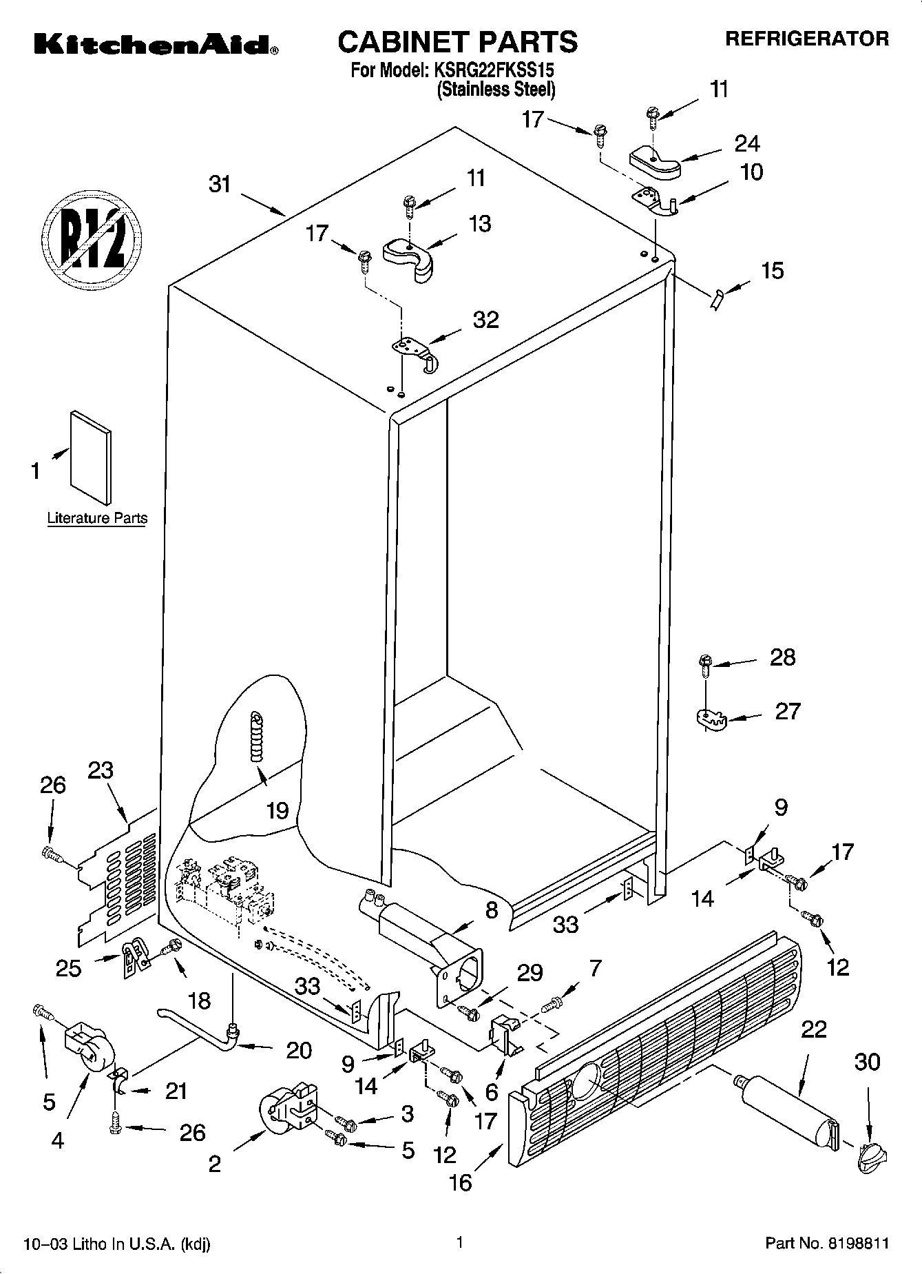 01 - CABINET PARTS