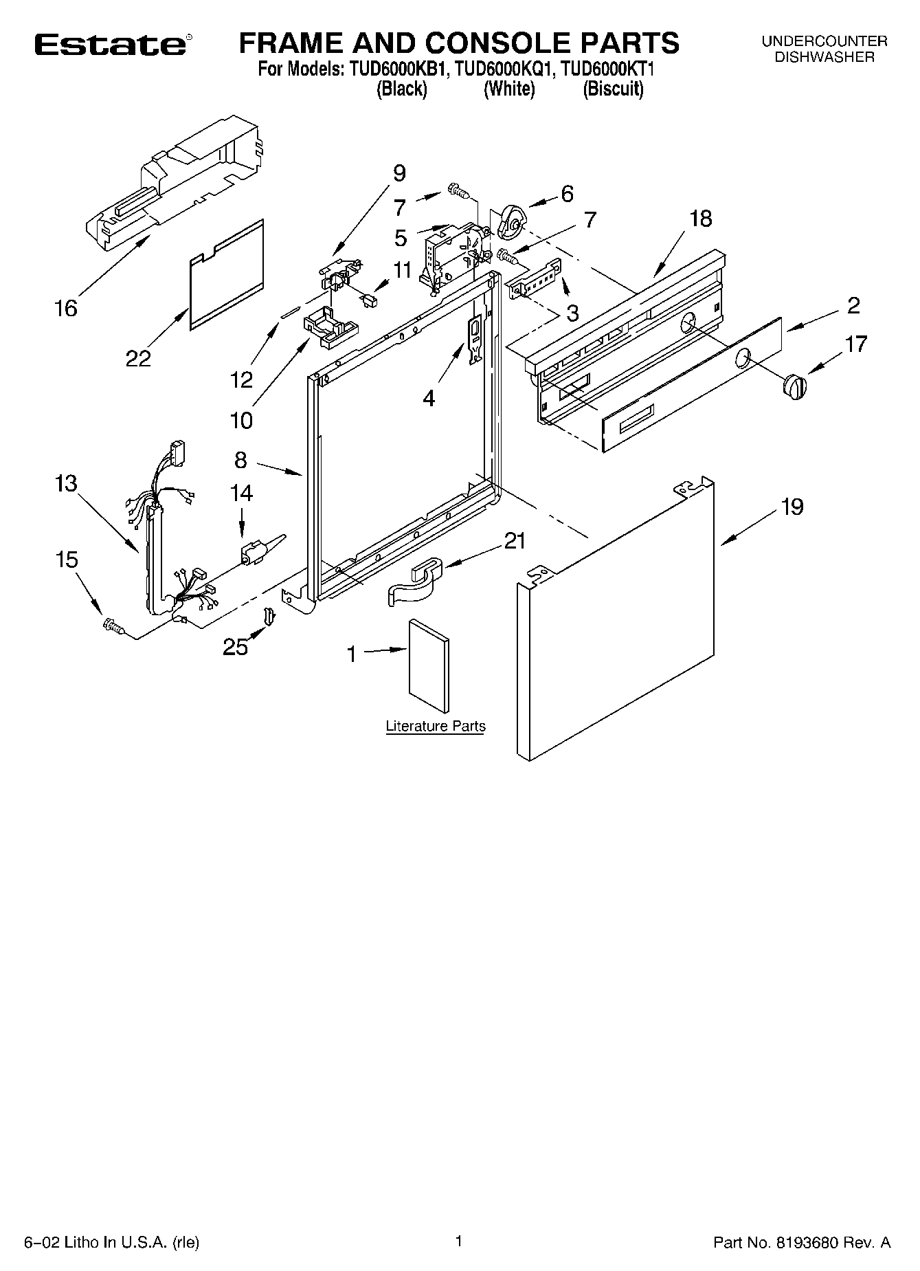 01 - FRAME AND CONSOLE, LITERATURE