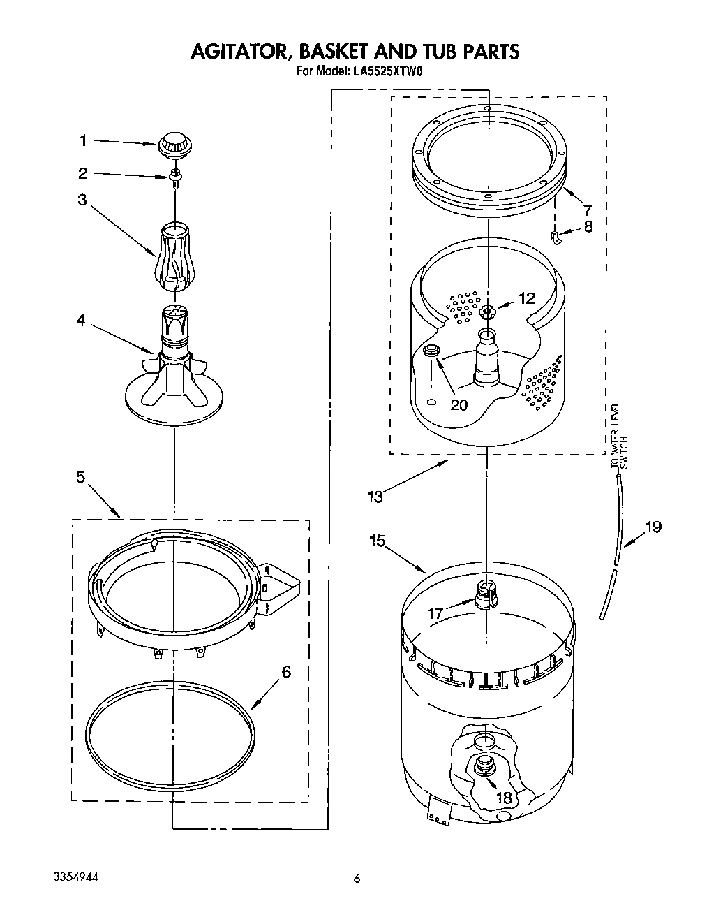 05 - AGITATOR, BASKET AND TUB