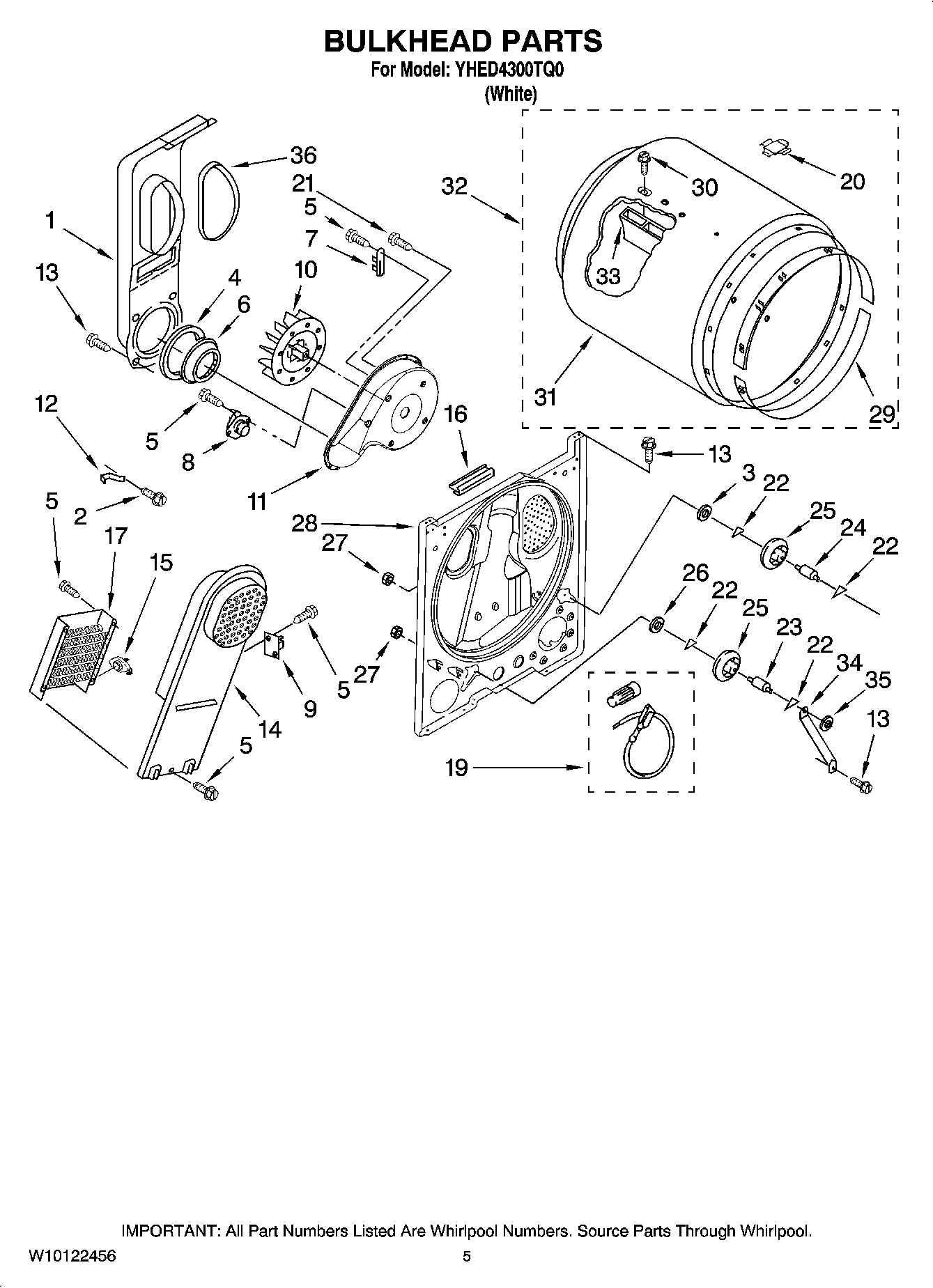 03 - BULKHEAD PARTS, OPTIONAL PARTS (NOT INCLUDED)