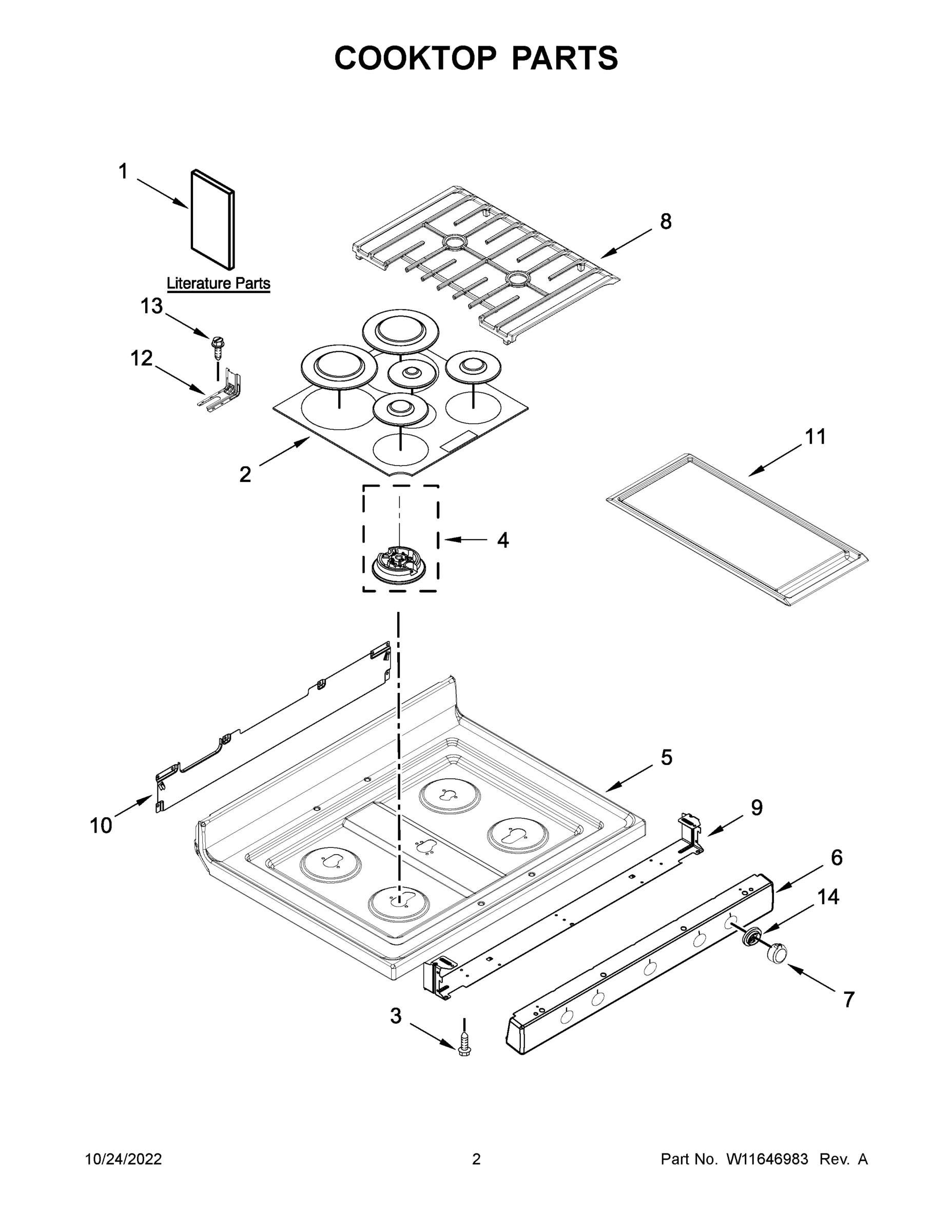 02 - COOKTOP PARTS