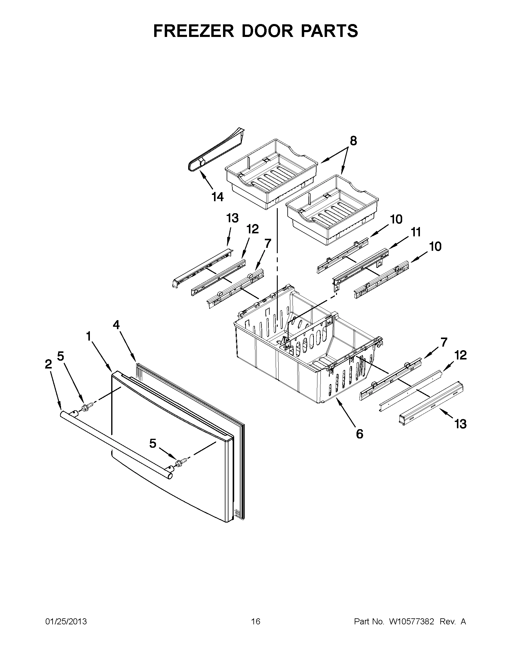 08 - FREEZER DOOR PARTS