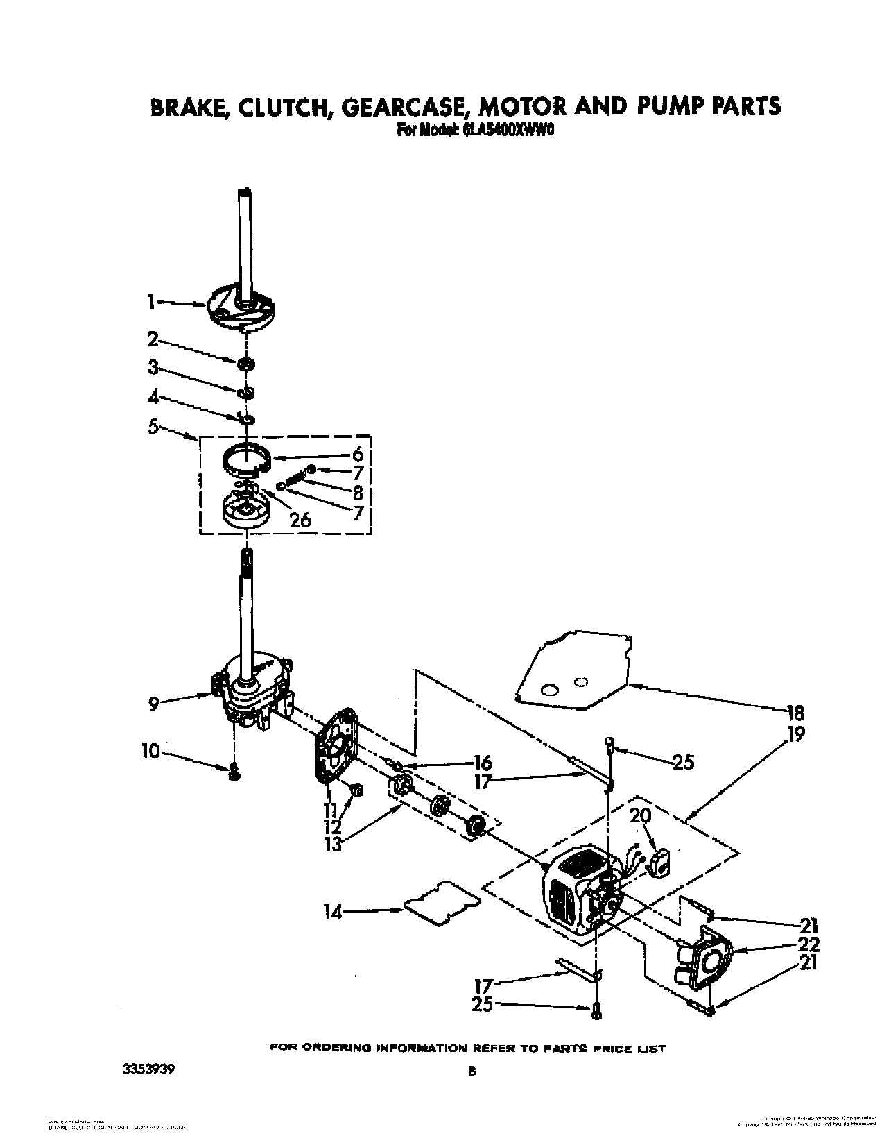 06 - BRAKE, CLUTCH, GEARCASE, MOTOR AND PUMP