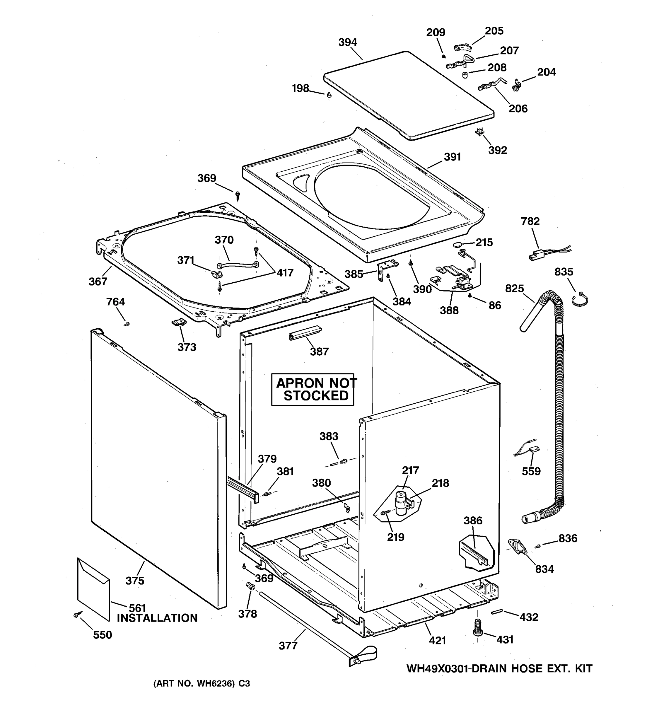 CABINET, COVER & FRONT PANEL