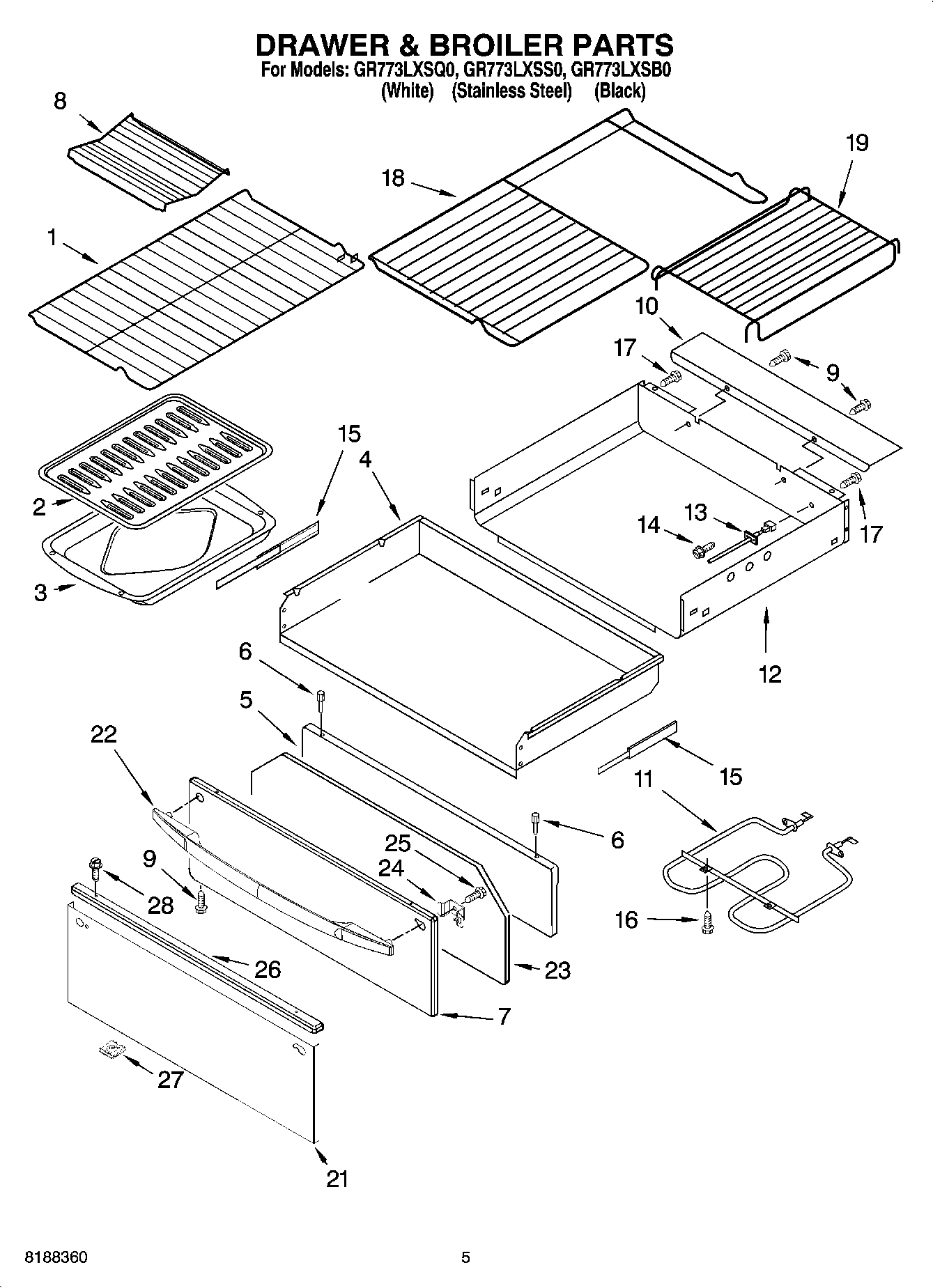 04 - DRAWER & BROILER PARTS