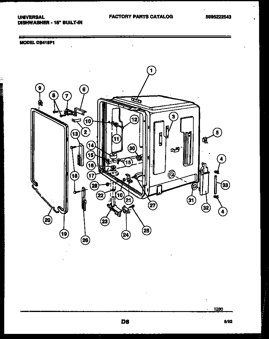 05 - TUB AND FRAME PARTS