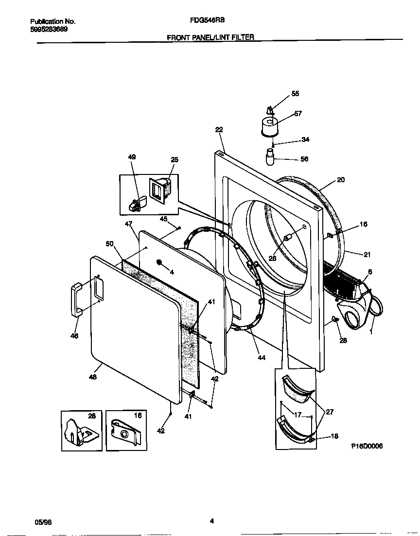 03 - FRONT PANEL/LINT FILTER