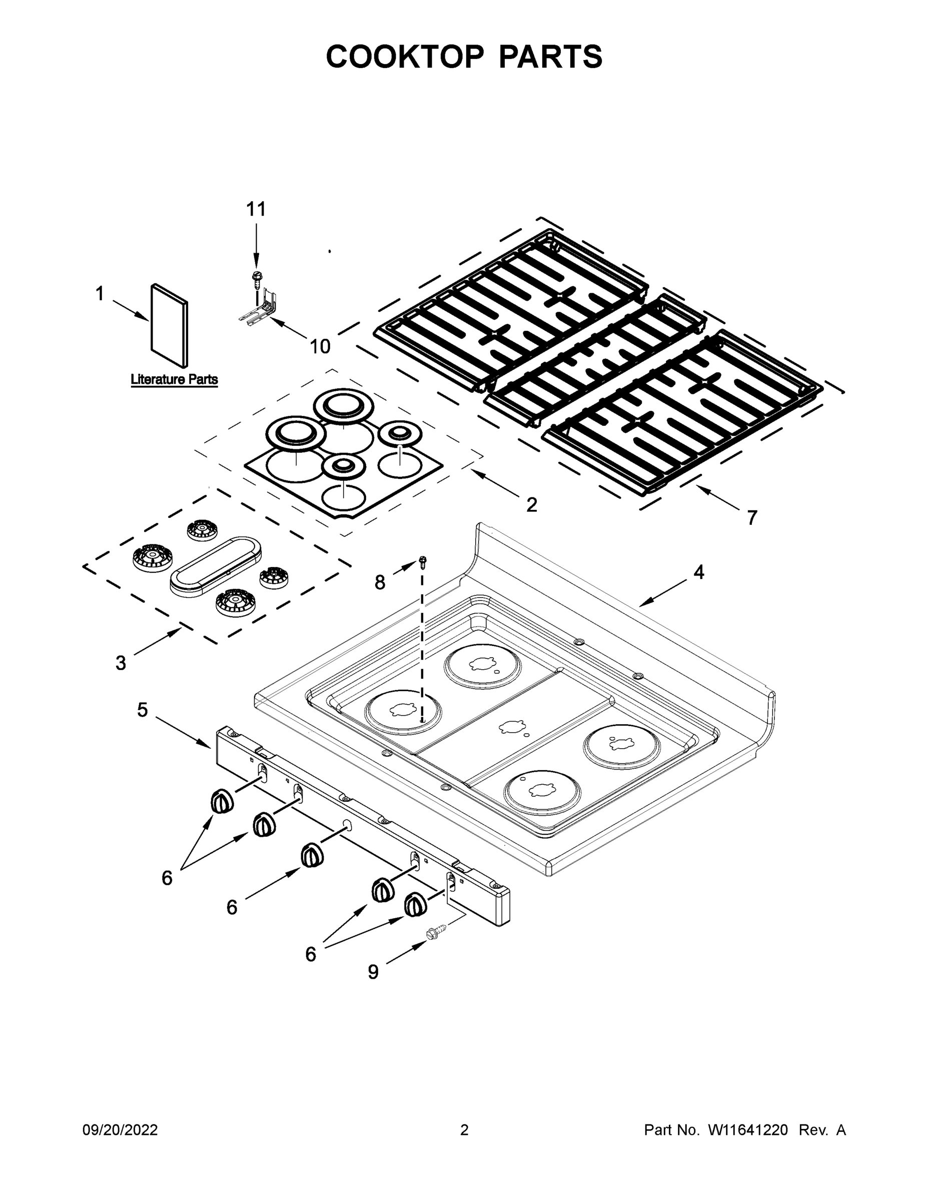 02 - COOKTOP PARTS
