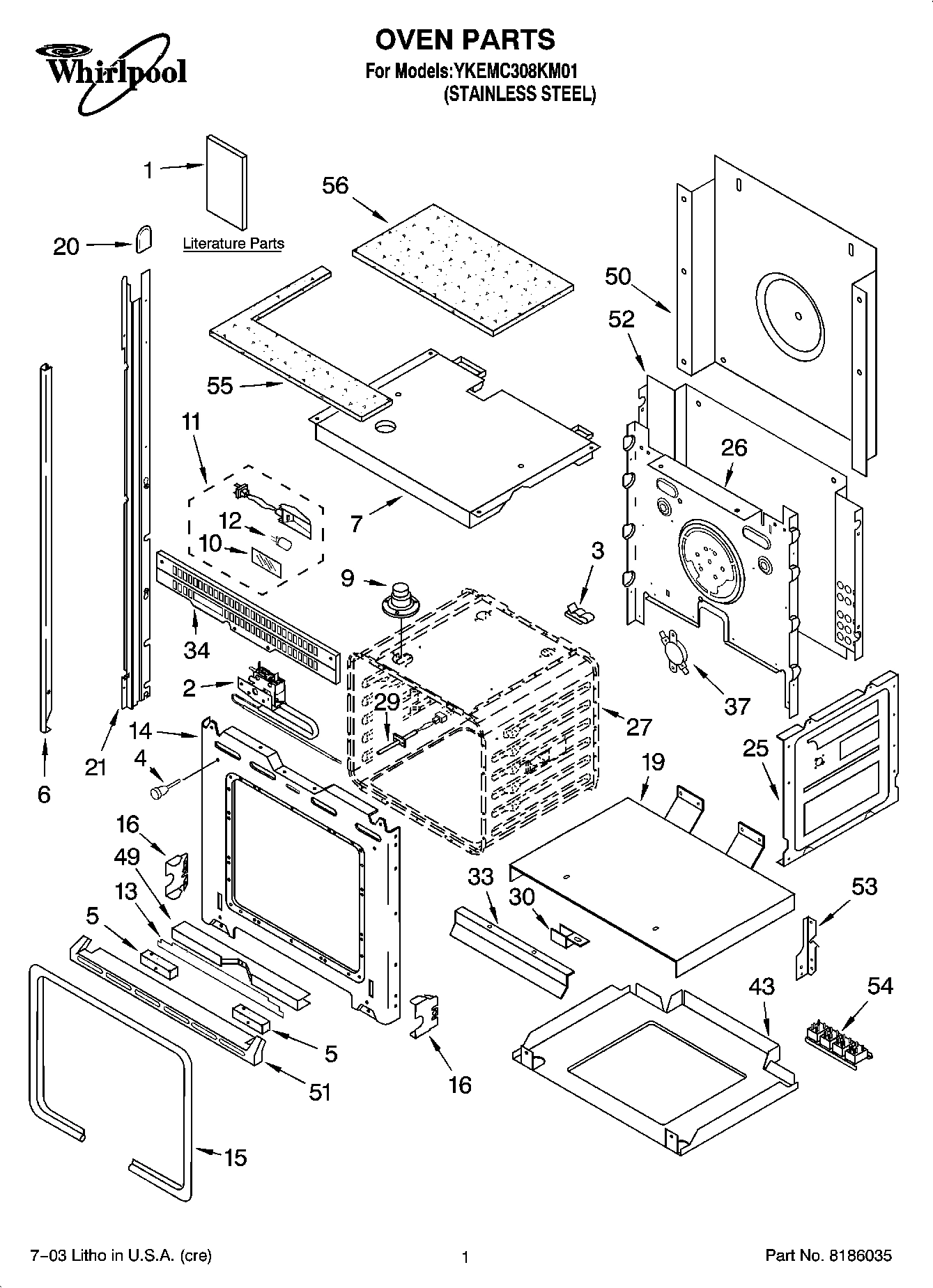 01 - OVEN PARTS