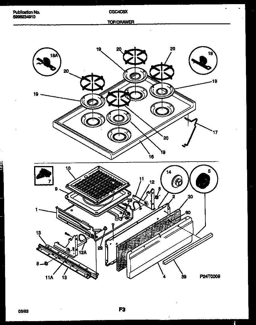 05 - COOKTOP AND BROILER DRAWER PARTS