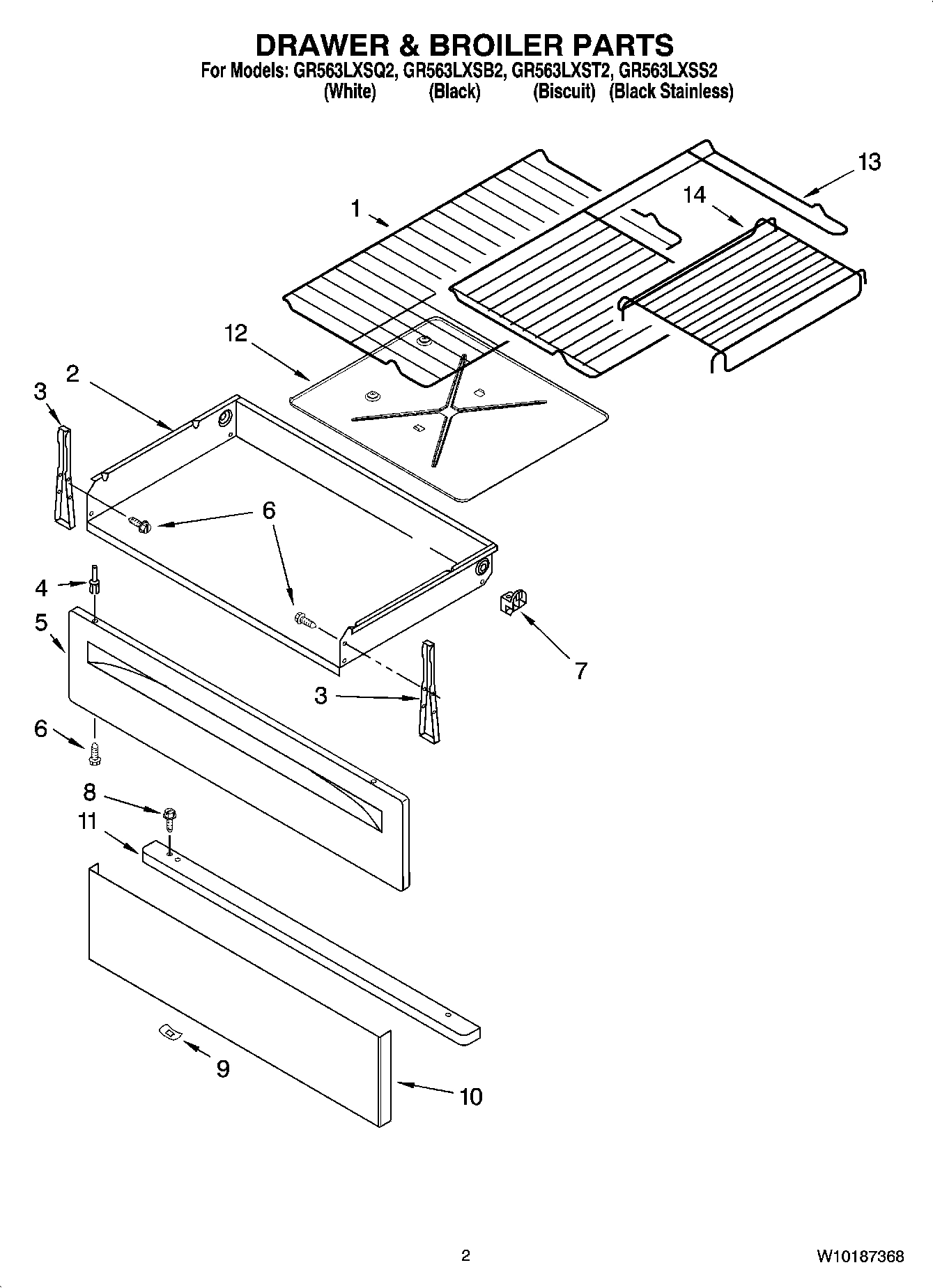 02 - DRAWER & BROILER PARTS