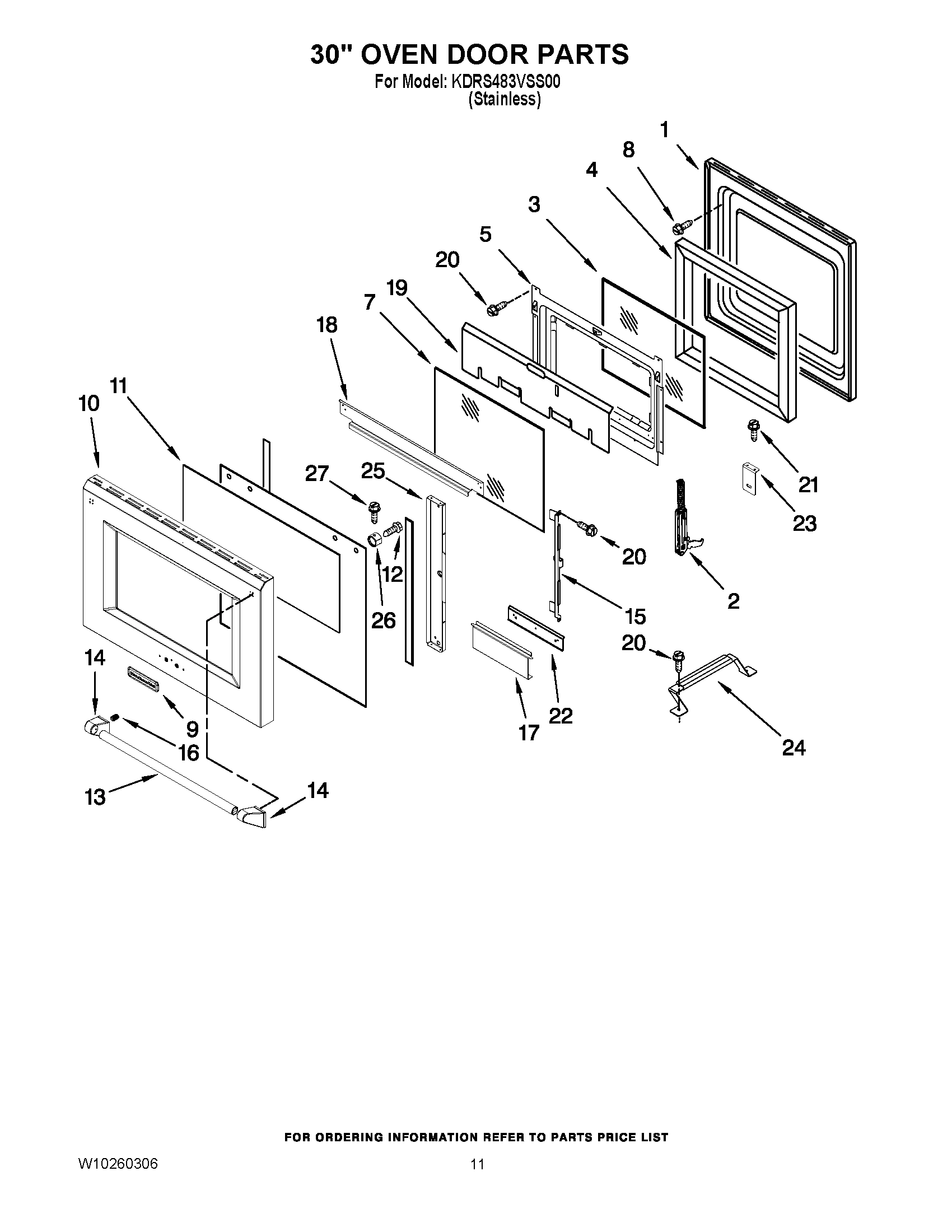 07 - 30`` OVEN DOOR PARTS