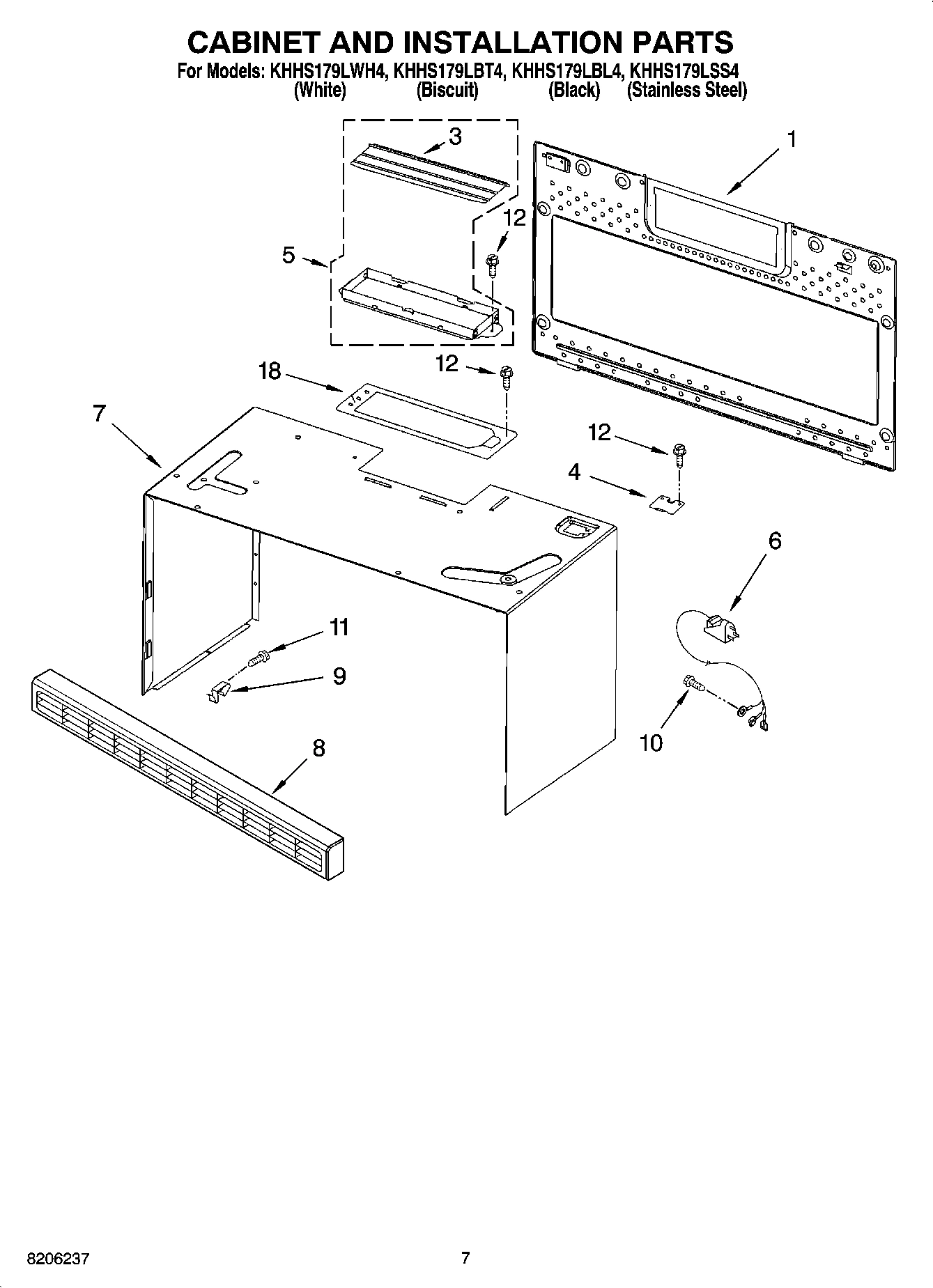 06 - CABINET AND INSTALLATION PARTS