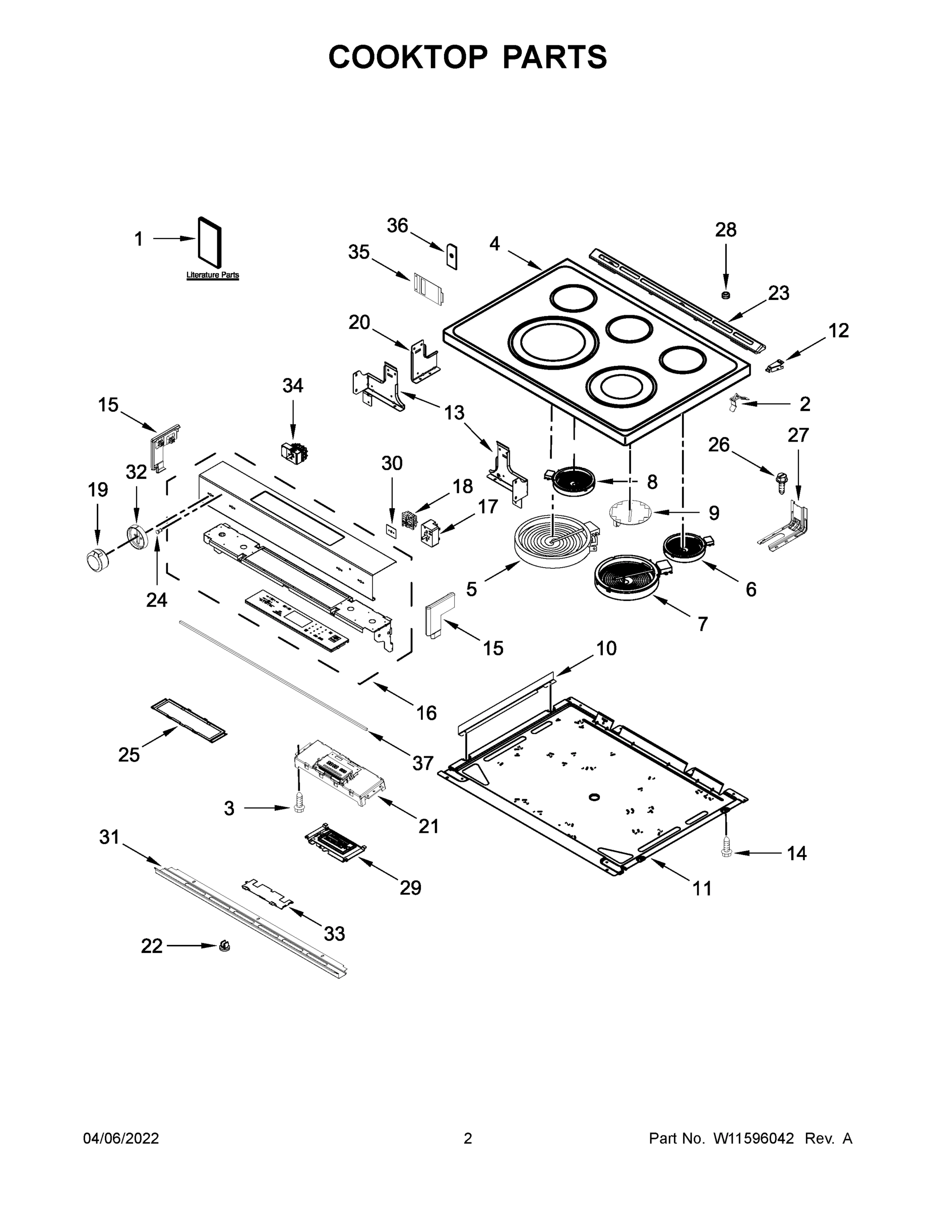 02 - COOKTOP PARTS