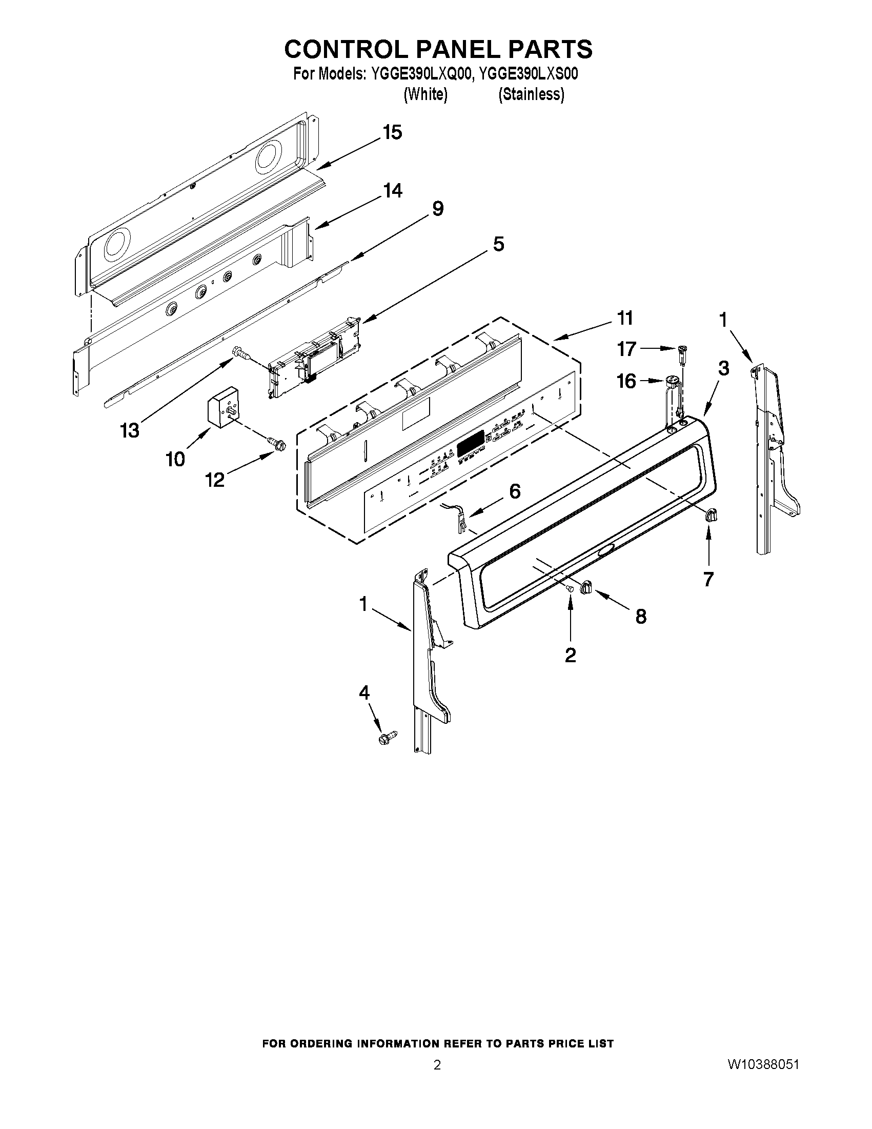02 - CONTROL PANEL PARTS