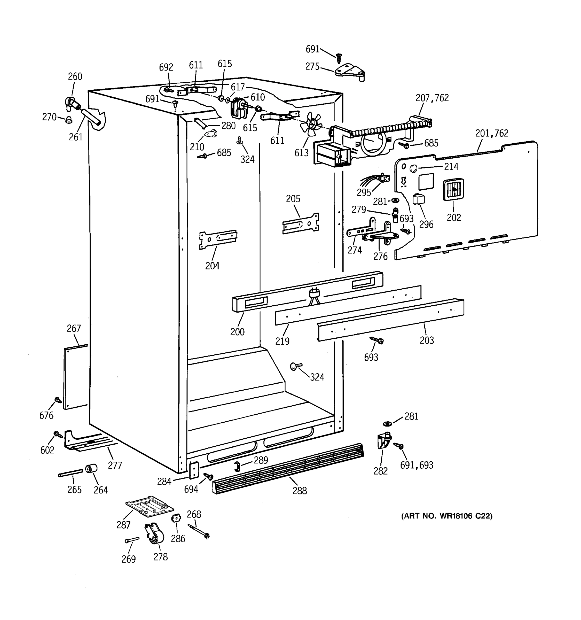 CABINET PARTS