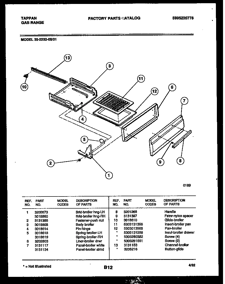 04 - BROILER DRAWER PARTS