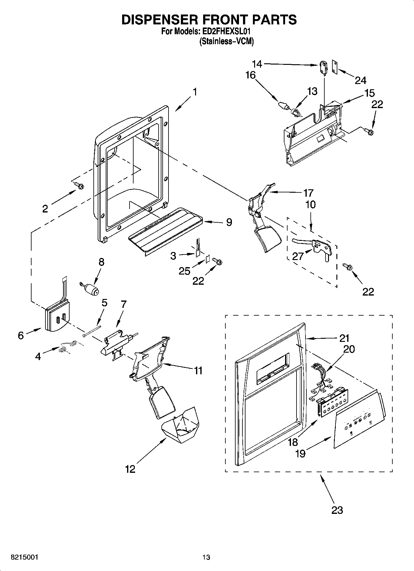 08 - DISPENSER FRONT PARTS