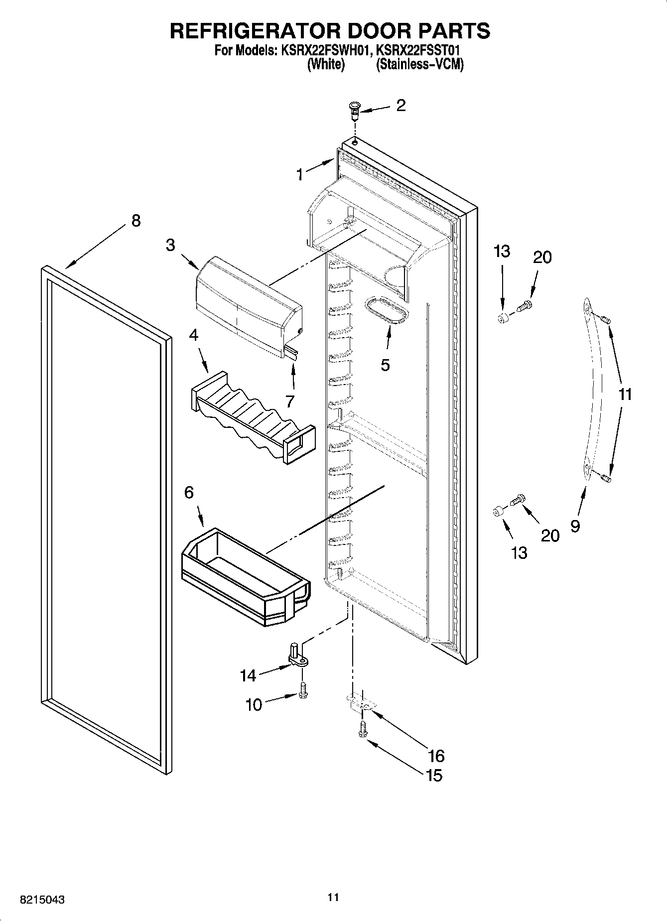 07 - REFRIGERATOR DOOR PARTS