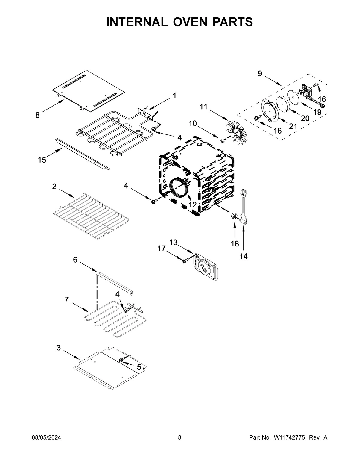 05 - INTERNAL OVEN PARTS
