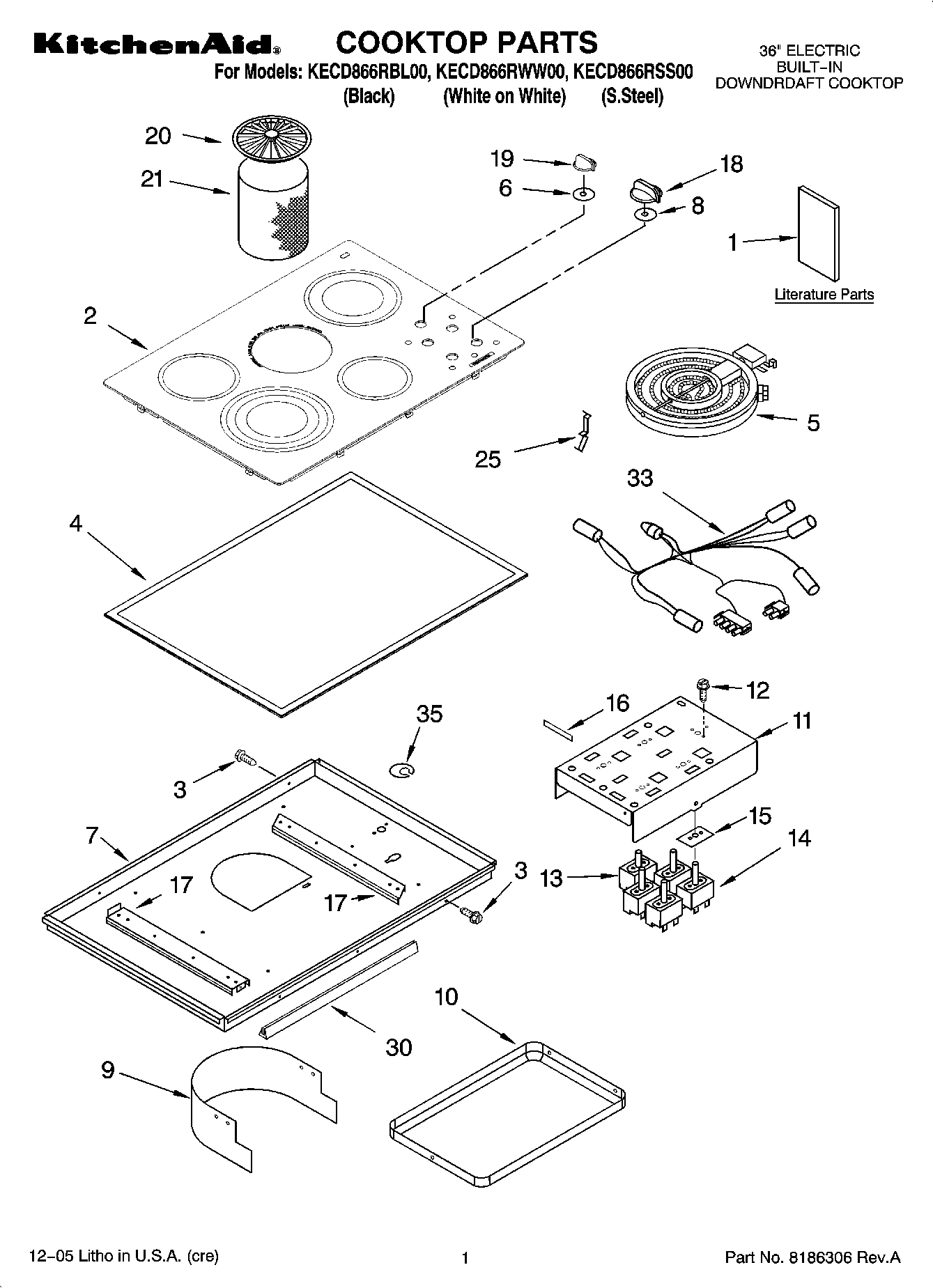01 - COOKTOP PARTS