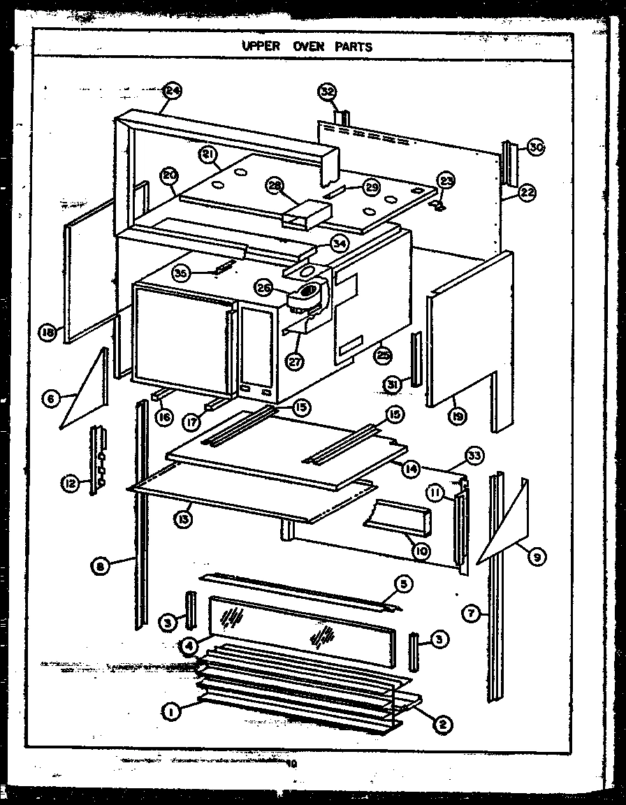 12 - UPPER OVEN PARTS