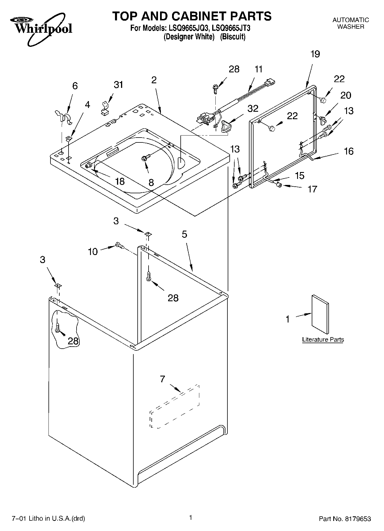 01 - TOP AND CABINET, LITERATURE