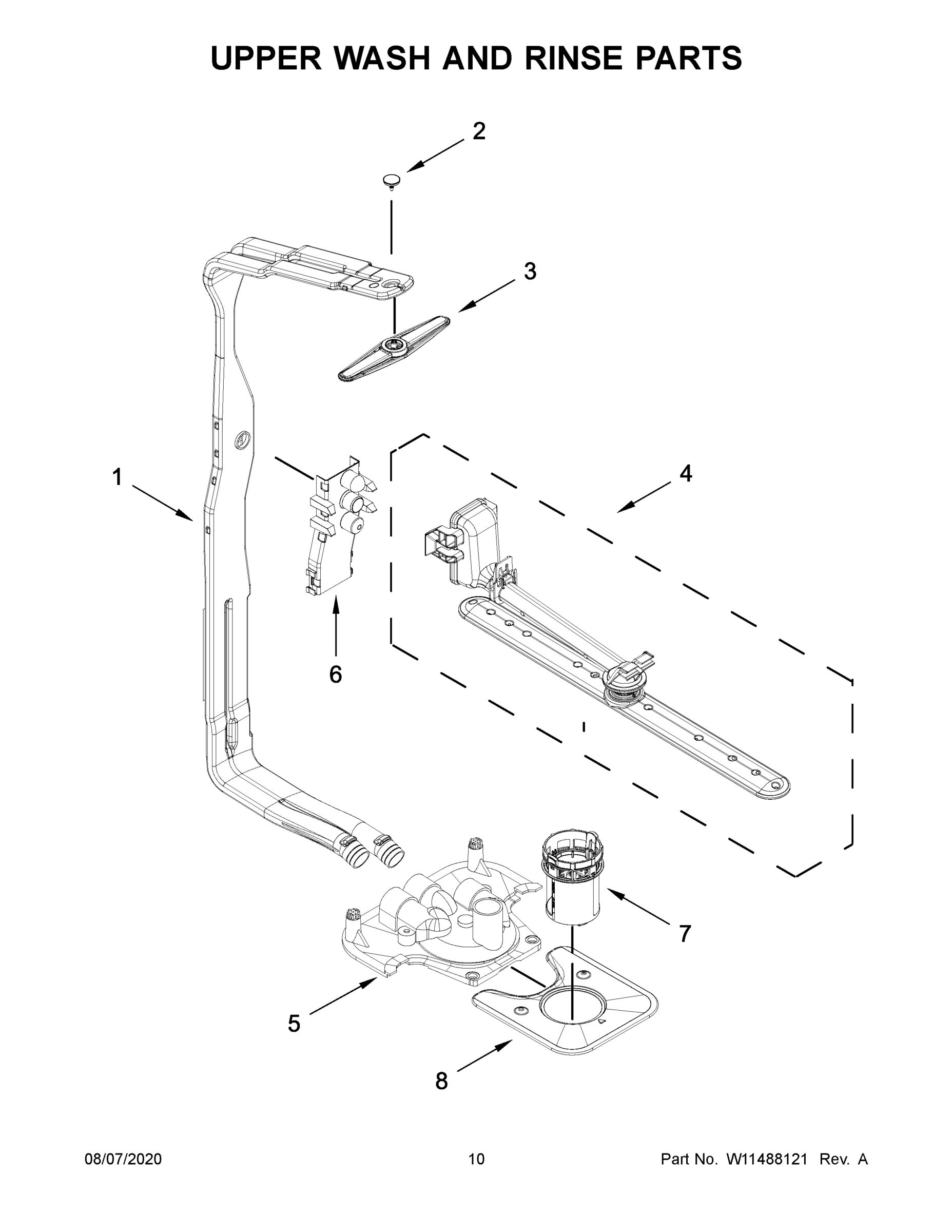 06 - UPPER WASH AND RINSE PARTS
