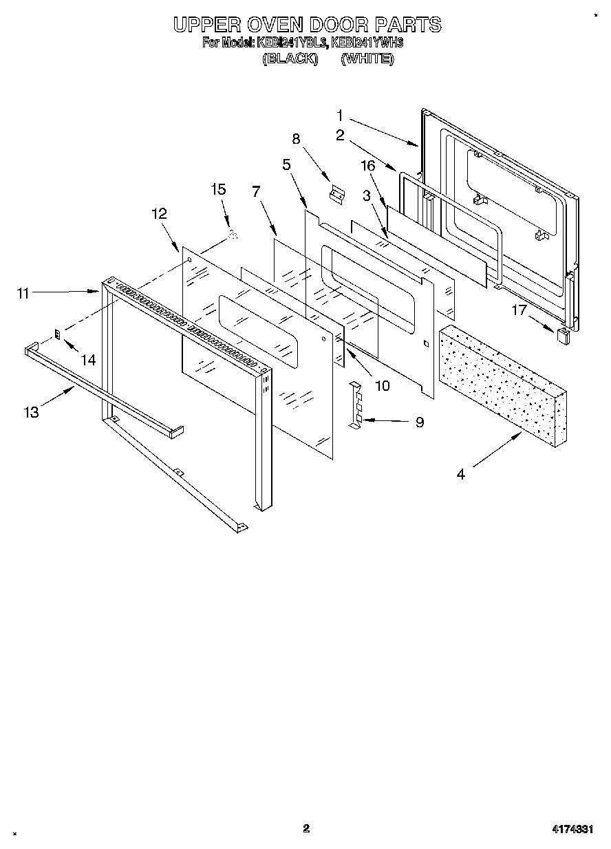 02 - UPPER OVEN DOOR