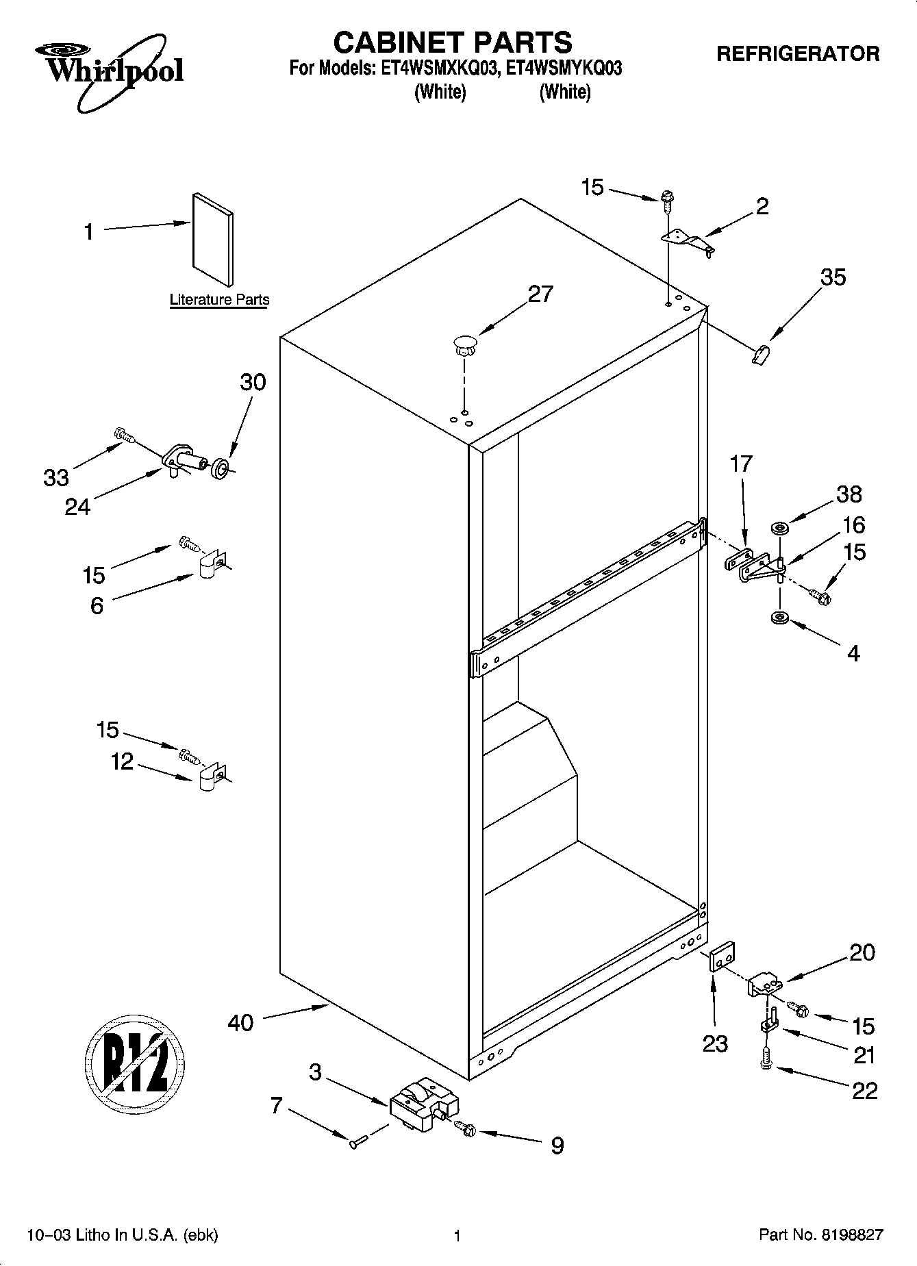 01 - CABINET PARTS