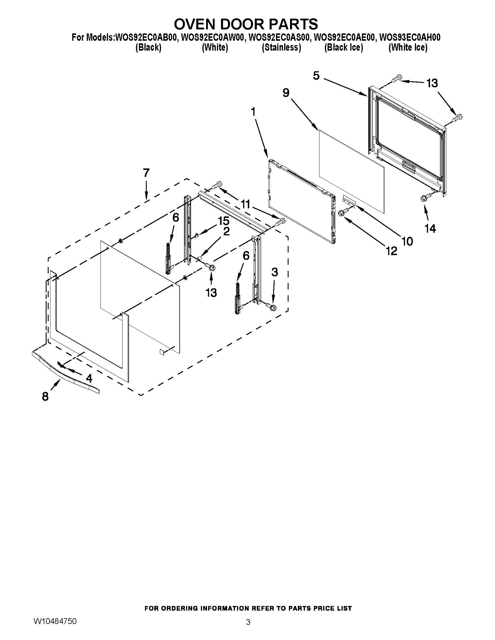 02 - OVEN DOOR PARTS