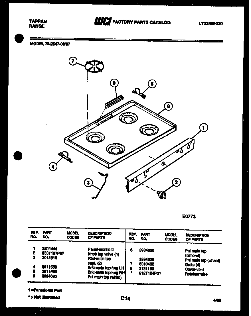 03 - COOKTOP PARTS