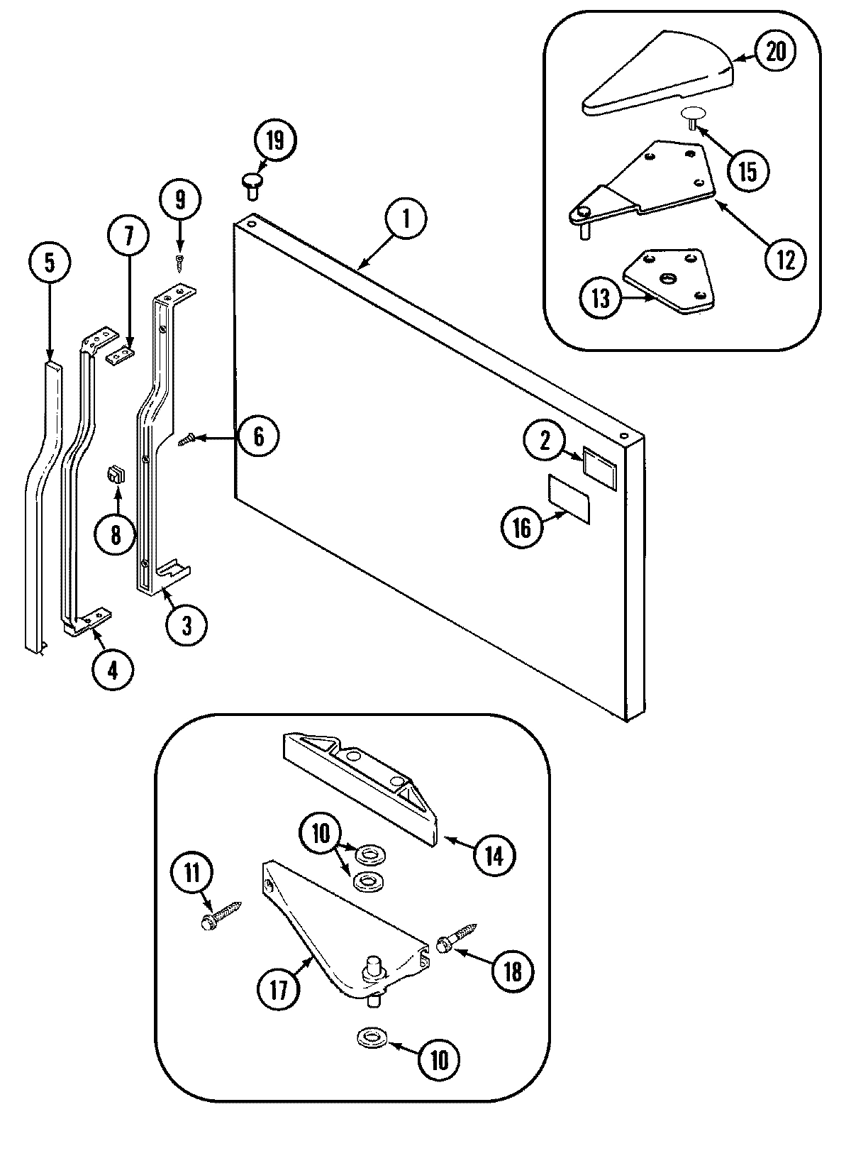 05 - FREEZER OUTER DOOR (BISQUE)