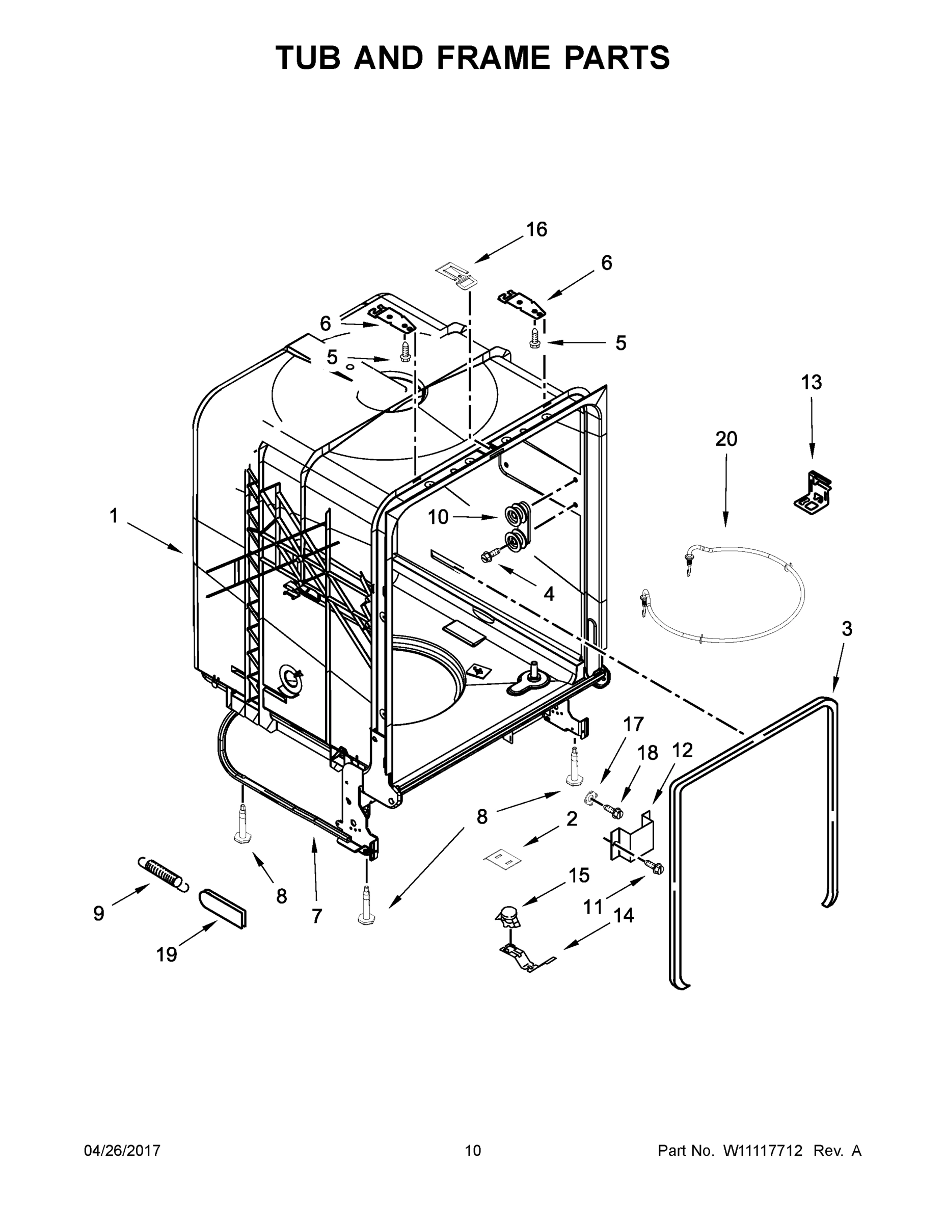 06 - TUB AND FRAME PARTS