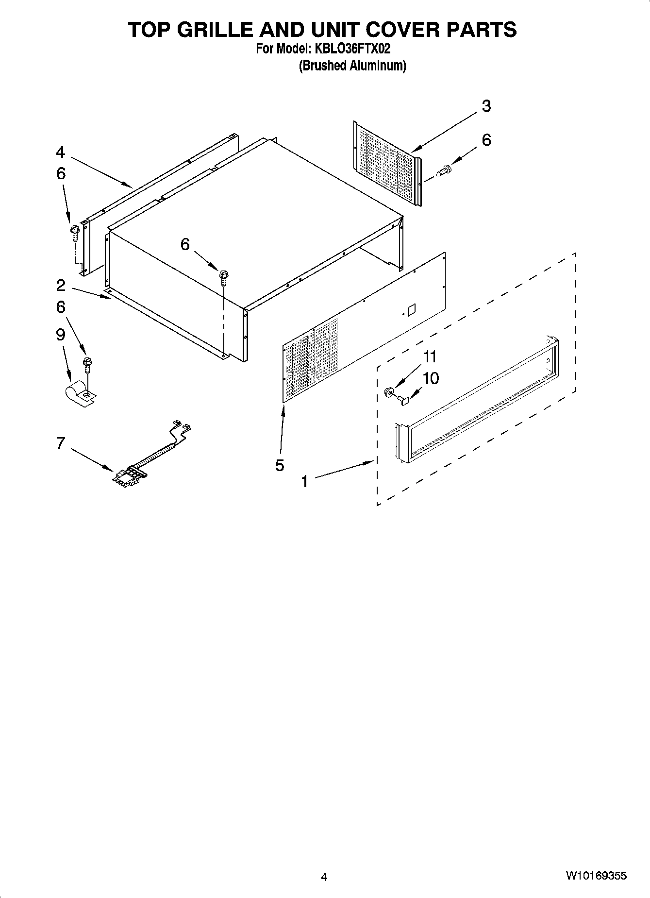 03 - TOP GRILLE AND UNIT COVER PARTS