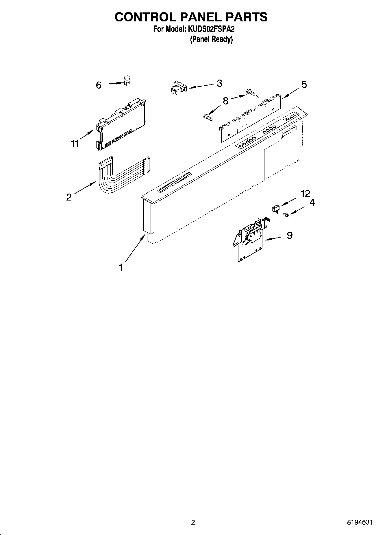 02 - CONTROL PANEL PARTS
