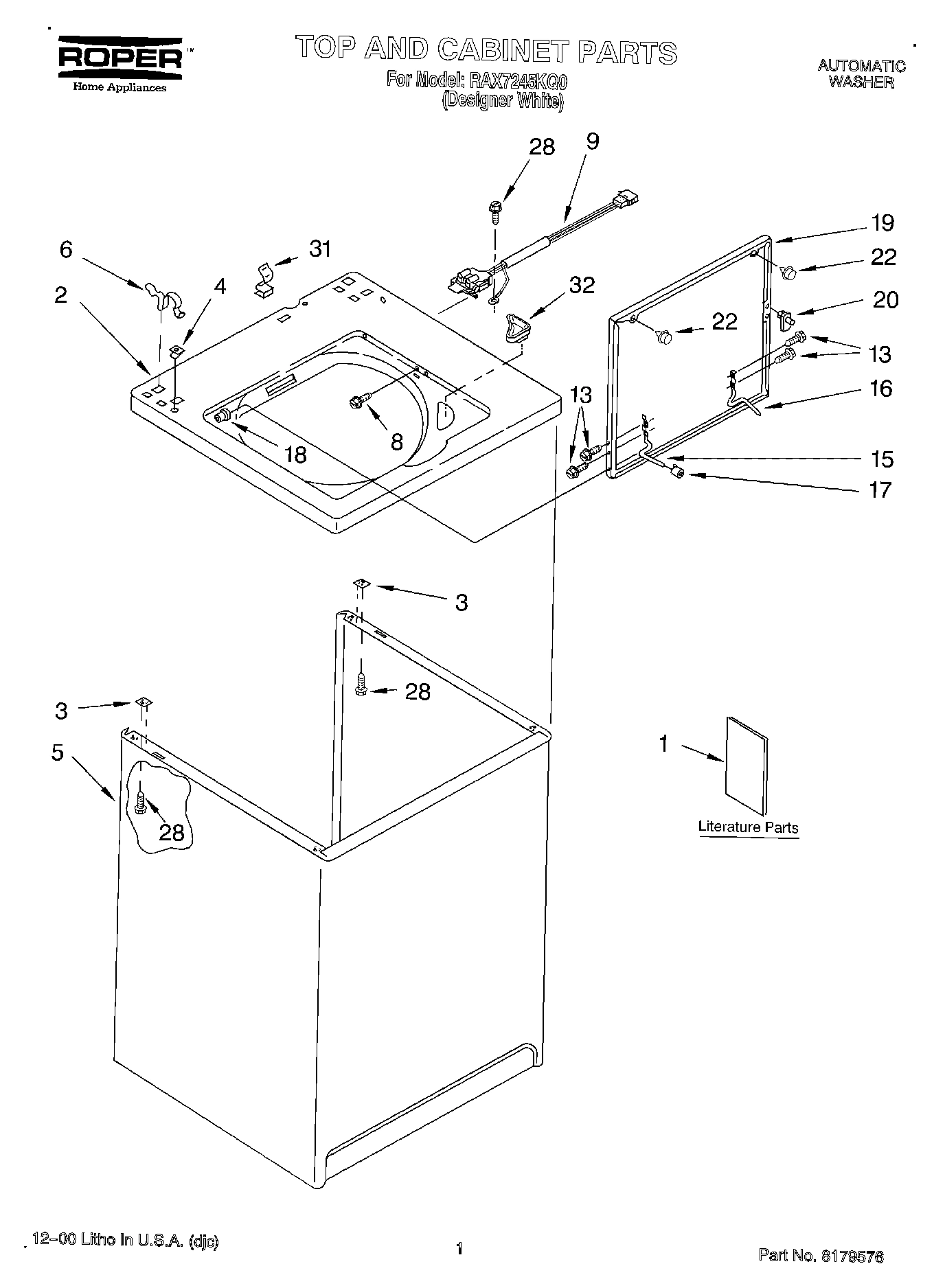 01 - TOP AND CABINET, LITERATURE